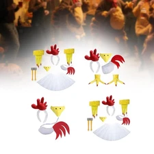 Chicken Costume Kit Lightweight Costume Accessories for Plays Performances Party