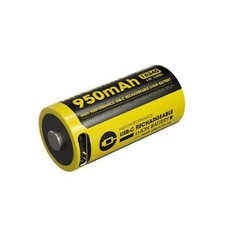 Nitecore NL169R 950mAh USB-C Rechargeable 16340 Battery, : BAT-NITE-16340-NL169R