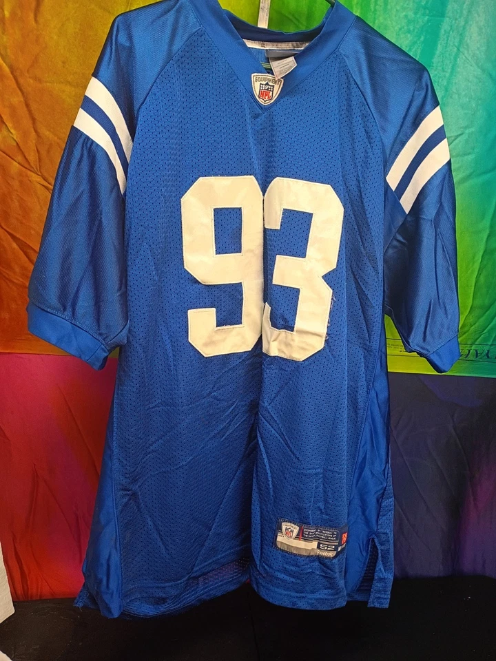 Camiseta Auténtica Dwight Freeney Indianapolis Colts Reebok NFL Talla 52 (2XL) Foto 3 de 4