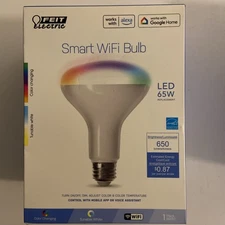Feit Electric Smart WiFi Bulb LED 65W Color Changing BR30 Flood Light