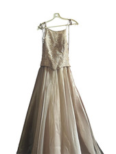 Eliza of California Ivory Lace Dress A-Line Sleeveless Size Medium