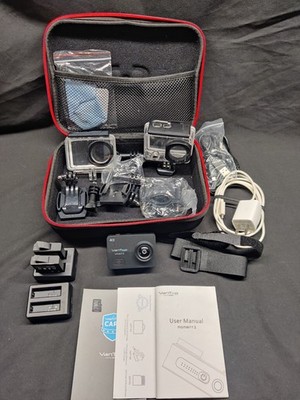 VanTop 4K Moment 3 Waterproof Sport Action Camera and Accessories