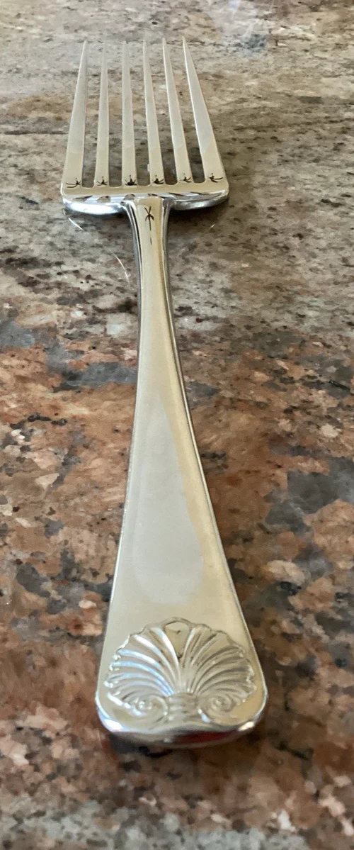 WILLIAMSBURG ROYAL SHELL Kirk Stieff Stainless Serving Fork 18/8 Japan Flatware