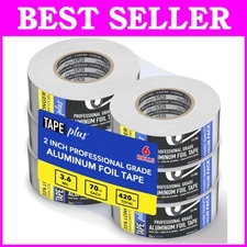 Aluminum Foil Tape - HVAC Seal & Duct Insulation - Pack of 6