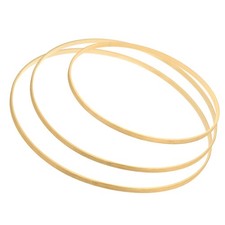 3Pcs 12/14/16 Inch Wooden Bamboo Floral Hoop Craft Rings for DIY Wedding Wreath