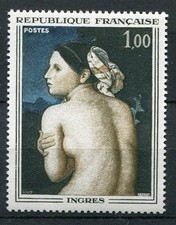 FRANCE 1967 timbre 1530, Tableau INGRES, La BAIGNEUSE, neuf**