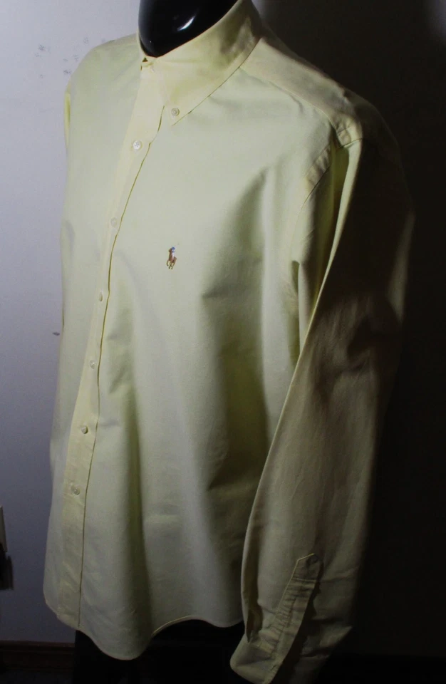 牛津 RALPH LAUREN 黄色长袖“青年”牛津正装衬衫 16/35 码 — 第 4/4 张图片