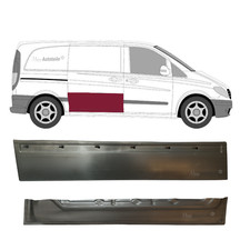 2x Reparaturblech Schiebet&uuml;r Rechts f&uuml;r Mercedes Vito W638