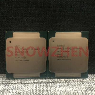 Matching pair Intel Xeon E5-2660V3 CPU 10-Core 2.6GHz SR1XR LGA 2011-3 Processor