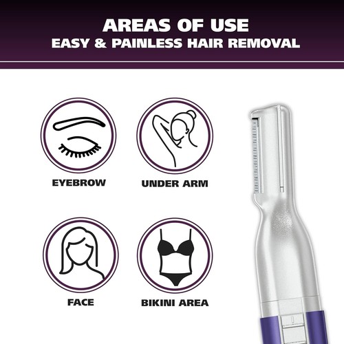 WAHL Mujeres Nariz Oreja Cejas Cabello Facial Batería Húmeda/Seca Detalledor Recortador~ - Imagen 2 de 7