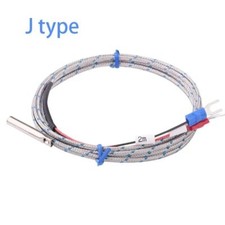 2m Probe Type Thermocouple J Temperature Sensor Cable Wire Controller 0 400'C