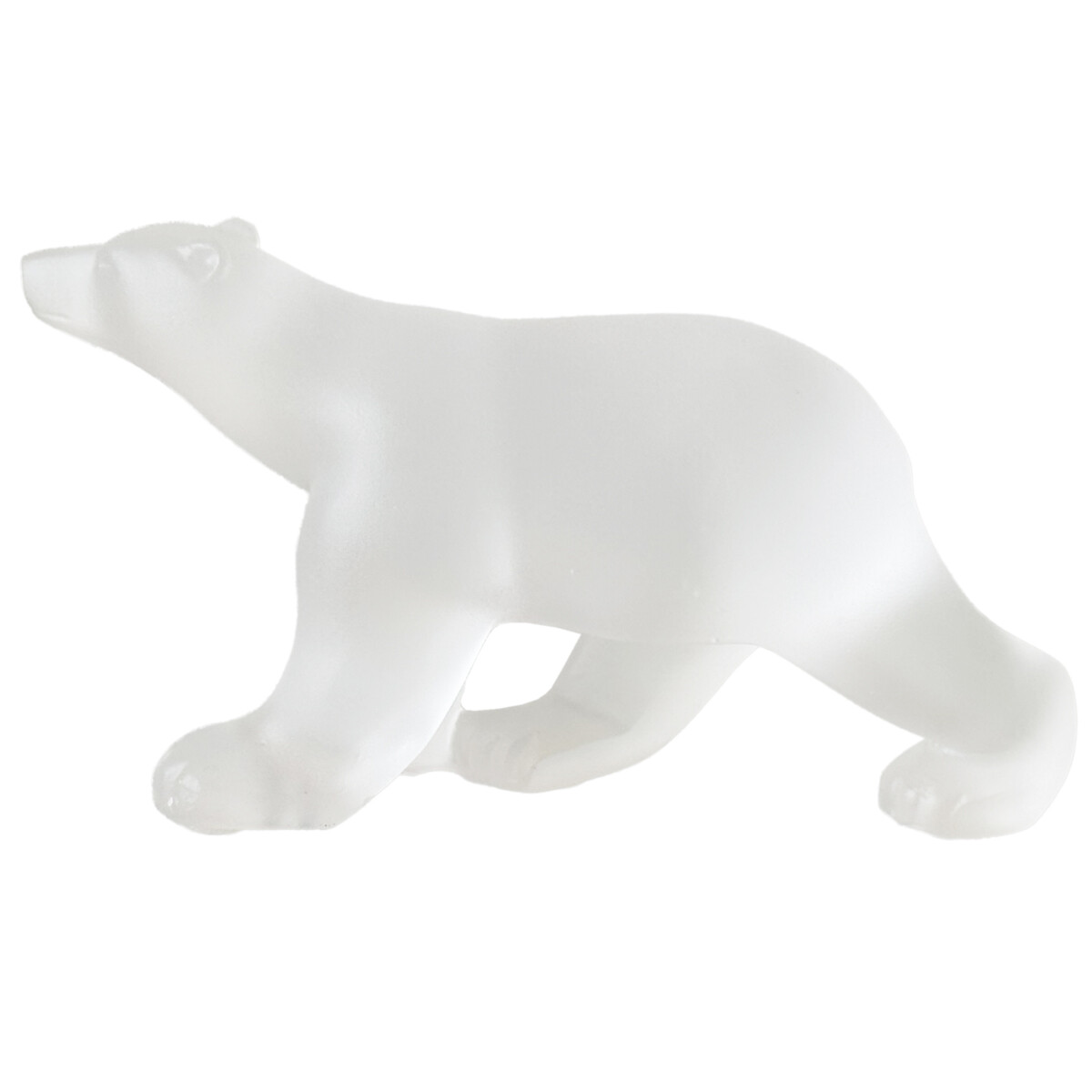 Figurine miniature reproduction L'Ours de Pompon en résine blanche lisse
