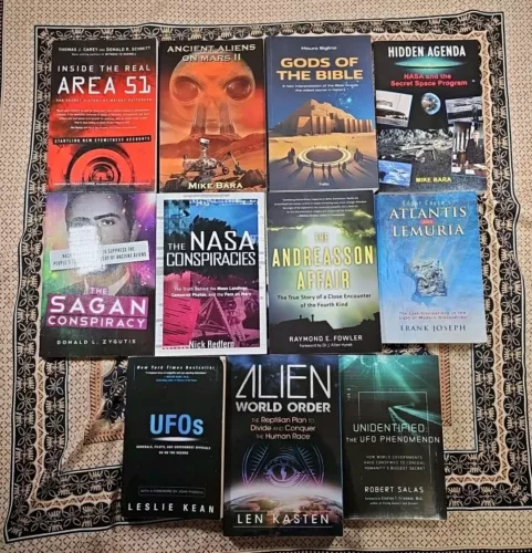 LOT of 11 UFOlogy PB Book UFO CONSPIRACY NASA MARS ANCIENT ALIENS UFO ATLANTIS