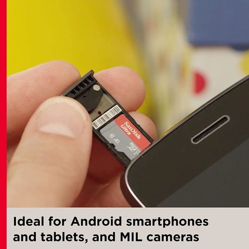 SanDisk Ultra Micro SD Card 256GB Class 10+SD Adapter up to 150 MB/s SDHC SDXC - Picture 7 of 8