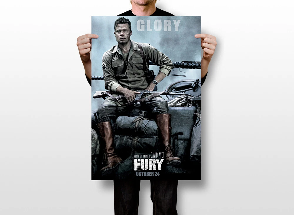 Fury 2014 Brad Pitt Drama War Movie Wall Art Home Decor - POSTER 20x30 |  eBay