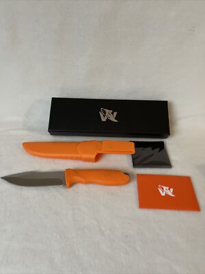 H066 - Wolfgangs Messer - Orange Feldmesser - Outdoor - Neu
