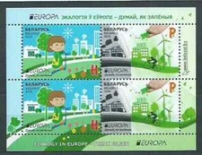 S52445 BELARUS EUROPA CEPT MNH** 2016 S/S Écologie