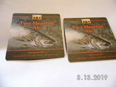 Bell's '' Two Hearted Ale '' Coasters Square 3-3/8'' New Unused American IPA