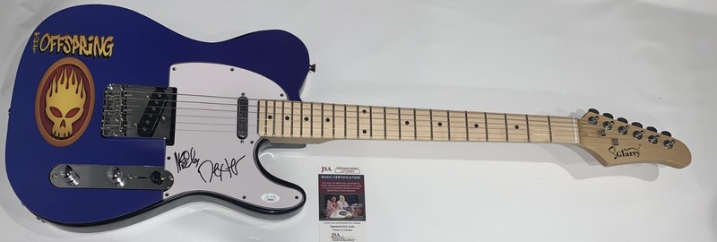 THE OFFSPRING SIGNED CUSTOM ELECTRIC GUITAR DEXTER HOLLAND NOODLES JSA COA