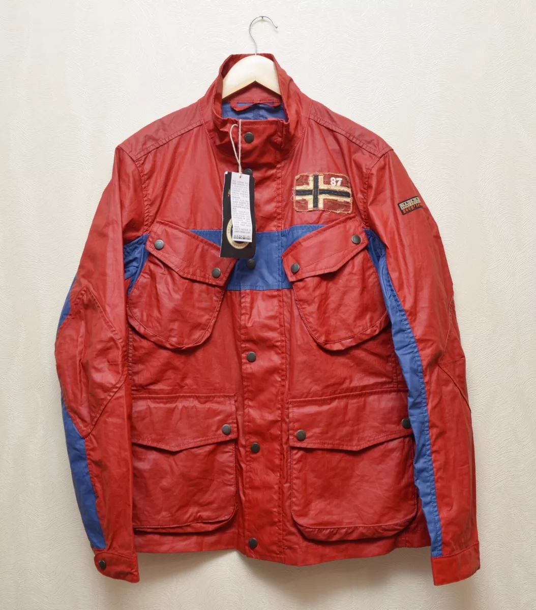 Napapijri leather shop jackets