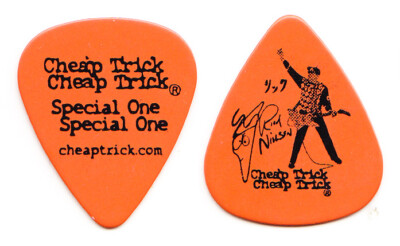 Günstig Trick Rick Nielsen Signatur Orange Gitarre Pick - 2003 Spezial Eins Tour