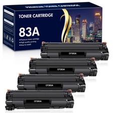 4PK Black CF283A 83A Toner Compatible For HP LaserJet Pro M127fn M127fw Printer