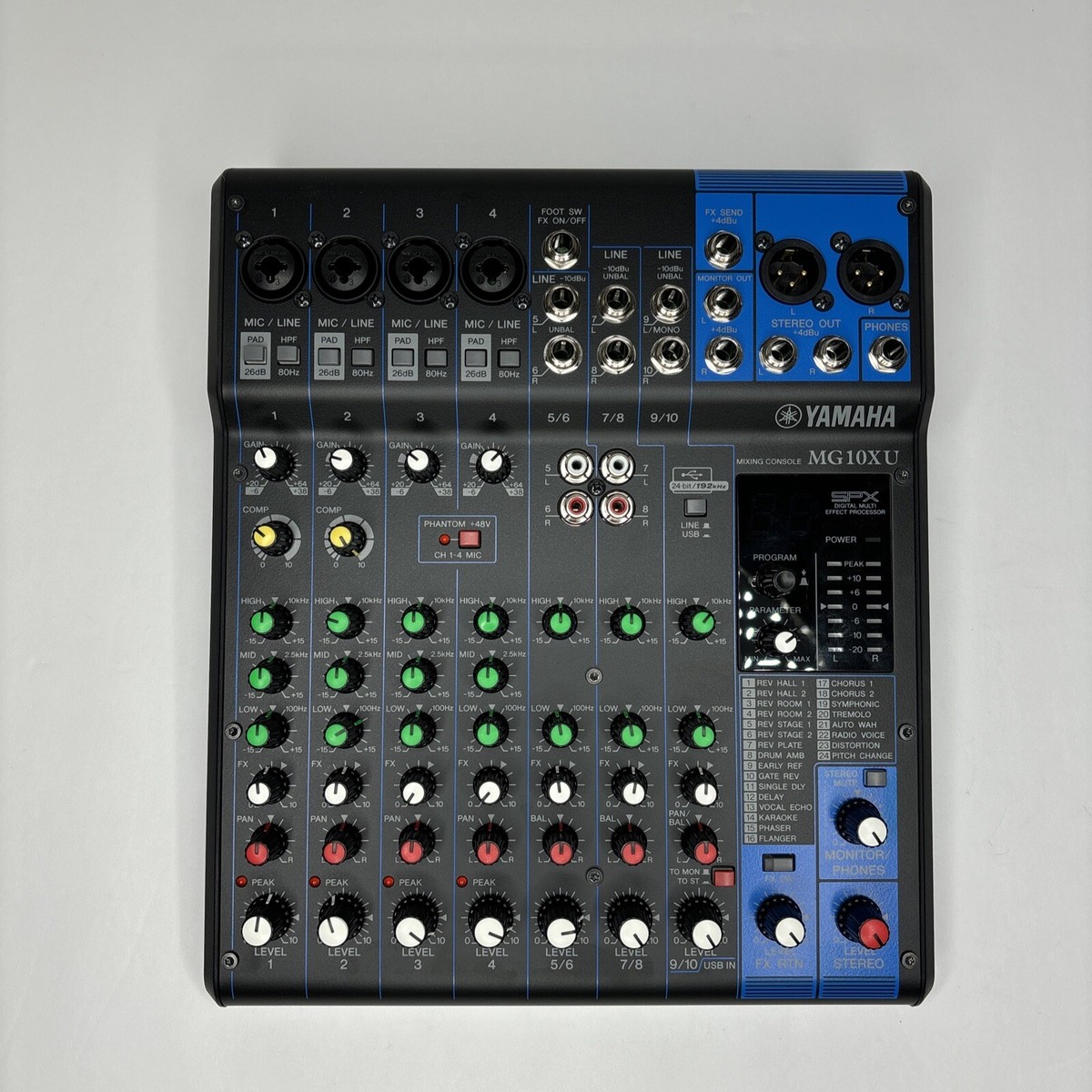 Yamaha MG10XU 10-Channel Mixer with Effects - New, Open Box Yamaha MG10XU 10-Channel Mixer with Effects - New, Open Box