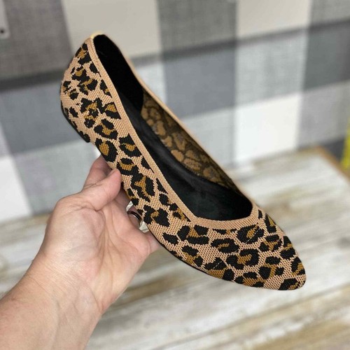 leopard stretch knit loafer
