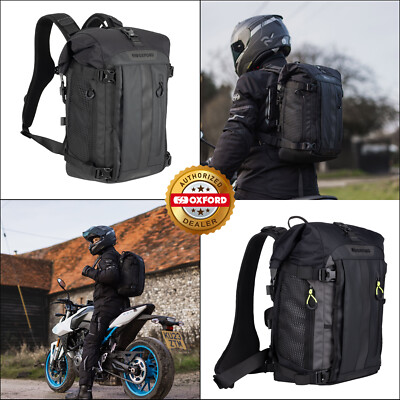 Oxford Atlas B-20 Advanced wasserdichter Rucksack Motorrad Rolltop - 20 Liter