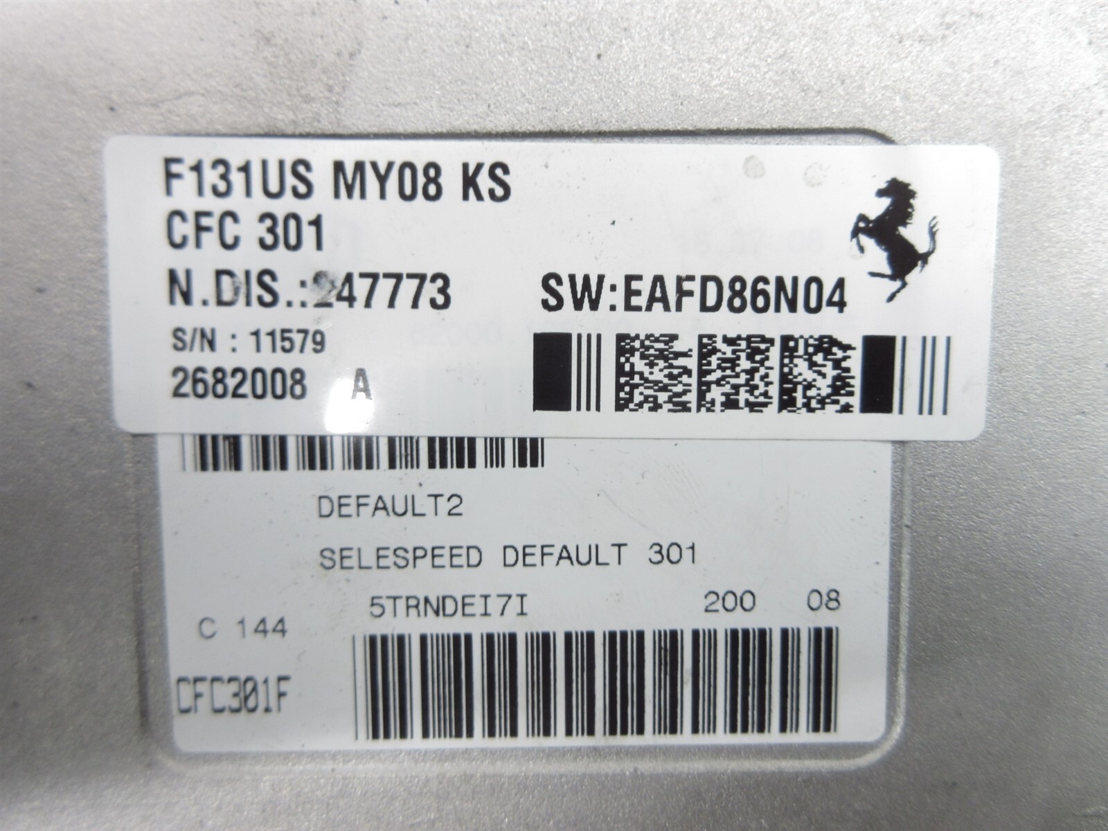 2008 Ferrari F430 Spider 247773 F1 Gearbox Transmission Control Module ECU Unit