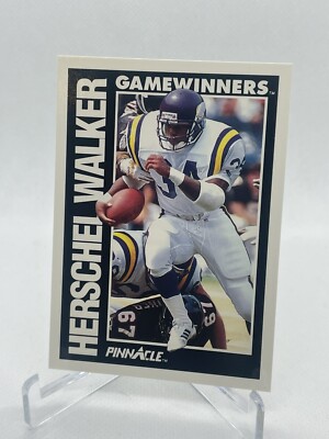 1991 Pinnacle Hershel Walker Game Winners Vikings University Of Georgia Football