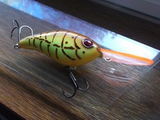 Custom Painted Strike King 6XD 6 XD 17+ Footer Summer Mud Craw Rattle
