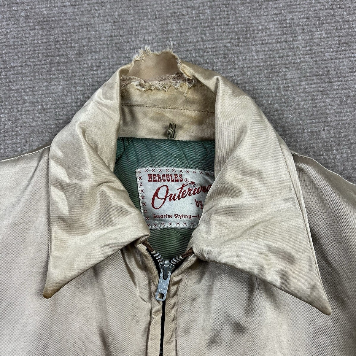 Vintage 50s Hercules Satin Pearlescent Jacket Mens Small Vintage 50s Hercules Satin Pearlescent Jacket Mens Small
