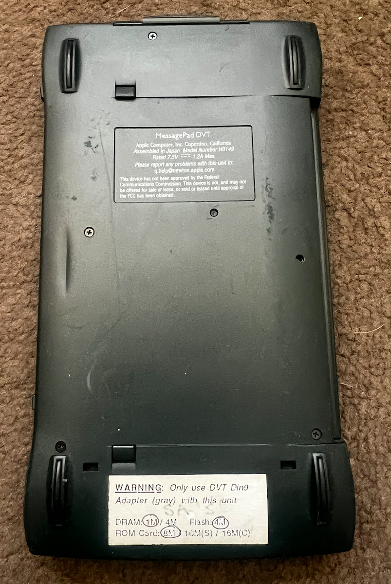 RARE PROTOTYPE UNIT Apple MessagePad 2100 DVT Model H0149 (NOV