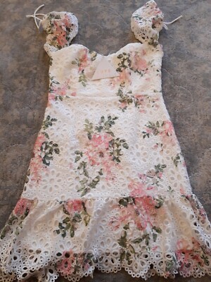 Love Triangle Ladies Dress  Floral Lave Overlay. Size 10. BNWT