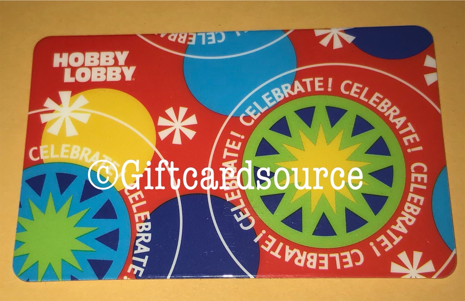 Hobby Lobby Celebrate Orange Gift Card No Value Collectible New | Ebay