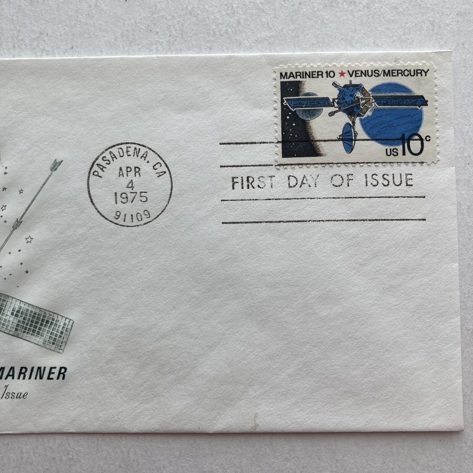 Mariner 10 Unmanned First Day Cover 4-4-75 Artmaster Cachet - Image 3 of 4