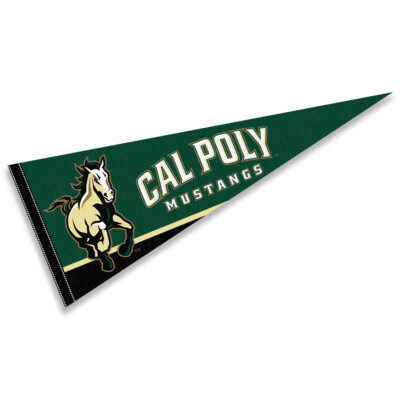 Cal Poly Mustangs Full Size 12 in X 30 in College NCAA Pennant