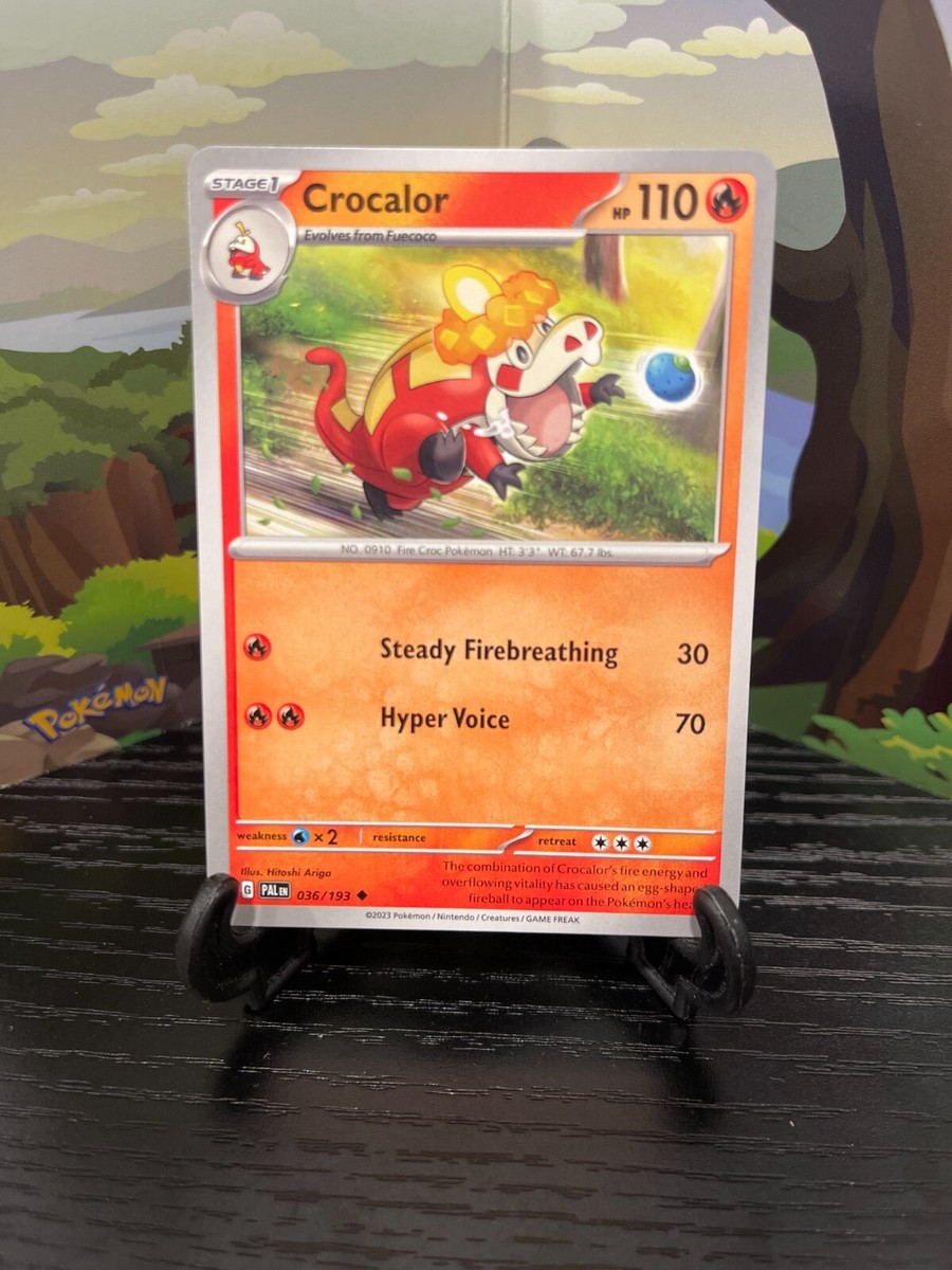 ~casse-croûte1936~まれ Crocalor 036/193 - Paldea Evolved - Uncommon - Pokemon Card TCG