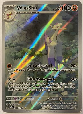 Pokemon Wie-Shu Art Rare | Deutsch 200/182 Paradox Rift | Near Mint