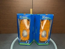 2 pairs NEW XGEAR Ice Shoe Grippers Arctic Series Orange Rubber Metal Cleats NIB