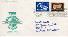 TWA NEW YORK-MEMPHIS FIRST FLIGHT, UN, NY 1984  FDC11783