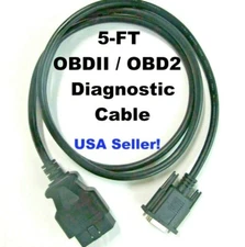 5FT OBD2 OBDII Cable Compatible with JDiag M100 and V600B Scan Tool Code Reader