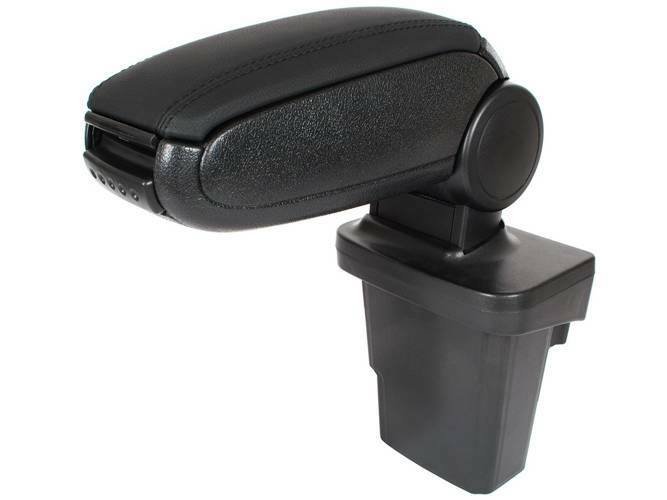 For Ford Focus III MK3 2011- Center Armrest Armrest FOLDABLE Leather Black