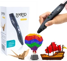 Advanced 3D Printing Pen with 20 Feet of Filament, Stencil Book, and Project Gui