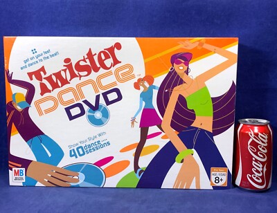 New TWISTER DANCE DVD GAME 2006 Milton Bradley 4 MATS 40 Sessions