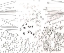 1000 Mixed Silver Jewelry Lobster Lot Making Complete Supplies Kit Value Mixed