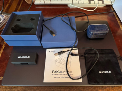 NOBLE AUDIO FOKUS PRESTIGE TRUE WIRELESS 100% COMPLETE IN BOX