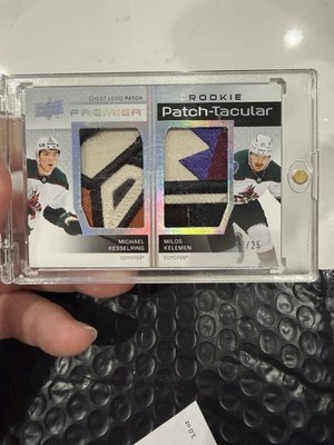 2023-24 UD Premier Rookie Patchtacular Dual Michael Kesselring Milos Keleman /25