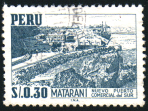35797  Peru Stamps Scott #498   Fine Used Clean Back
